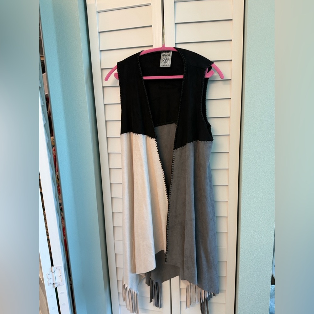 Vocal Black Vest with Pink Trim
